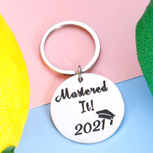 Load image into Gallery viewer, Class of 2021 Graduation Gifts Keychain for Him Her Senior High School College Gift for Graduates Women Men 2021 Masters Nurses Medical Student Keyring for Son Daughter from Mom Dad Graduation Present