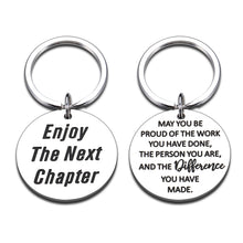 Load image into Gallery viewer, Coworker Leaving Gifts for Women Employee Thank You Gifts Inspirational Keychain for Men Colleague Staff Team Appreciation Present from Boss Leaving Retirement Farewell Going Away Keychain