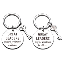 Load image into Gallery viewer, Leaders Boss Appreciation Gifts Keychain for Women Men Bosses Day Thank You Leader Boss Lady Supervisor PM Mentor Birthday Christmas Office Retirement Leaving Goodbye Farewell Present for Him Her