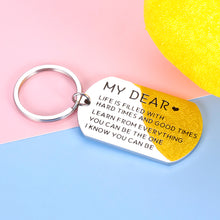 Load image into Gallery viewer, Inspirational Keychain Birthday Graduation Gift for Him Her Teen Boy Girl 2021 Best Friend Gifts for Women Men Valentines Day Family Gift for Adult Daughter Son from Mom Dad Christmas Stocking Stuffer