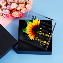 Load image into Gallery viewer, Acrylic Inspirational Gifts for Women Christmas Birthday Awesome Gifts for Girls Daughter Mom Best Friends Besties Sister Coworkers Desk Decorations Paperweight Thanksgiving Encouragement Keepsake