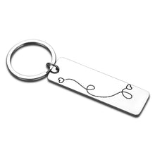 Load image into Gallery viewer, Boyfriend Girlfriend Keychain Gifts for Long Distance Relationship Valentines Birthday Gift for Best Friend BFF Him Her Anniversary Keyring for Husband Women from Men Wife Friendship Christmas Present