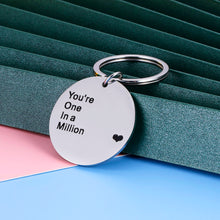 Load image into Gallery viewer, Love Gift Keychain for Couple Boyfriend Wife from Girlfriend Husband Valentines Day Anniversary Best Friend Birthday Gifts for BFF Men Women Him Her Family Gift Keyring for Son Daughter from Mom Dad