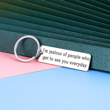 Load image into Gallery viewer, Boyfriend Girlfriend Keychain Gifts for Long Distance Relationship Valentines Birthday Gift for Best Friend BFF Him Her Anniversary Keyring for Husband Women from Men Wife Friendship Christmas Present