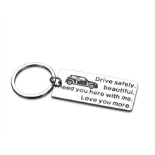 Load image into Gallery viewer, Sweet 16 Birthday Gift Drive Safe Keychain for Daughter Teen Girls Her from Mom Dad Valentines Mothers Day Graduation Gifts for Girlfriend Wife Christmas Anniversary Present Love You More Keyring