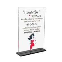 Load image into Gallery viewer, Acrylic Inspirational Gift for Women Stocking Stuffers Gifts for Girls Daughter Best Friends Besties Sister Christmas Birthday Graduation Keepsake Gift Decor Paperweight Coworker Colleagues Present