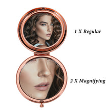 Load image into Gallery viewer, Christmas Stocking Stuffer Daughter Birthday Gifts Compact Mirror for Her Daughter Teen Girls Daughter-In-Law Wedding Birthday Valentines Day Graduation Mother&#39;S Day Rose Gold Pocket Mirror for Female
