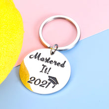 Load image into Gallery viewer, Class of 2021 Graduation Gifts Keychain for Him Her Senior High School College Gift for Graduates Women Men 2021 Masters Nurses Medical Student Keyring for Son Daughter from Mom Dad Graduation Present
