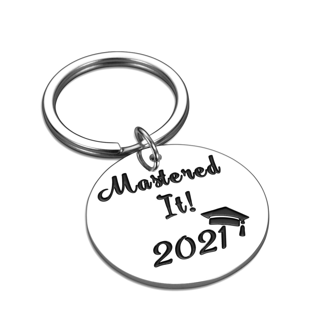 Class of 2021 Graduation Gifts Keychain for Him Her Senior High School College Gift for Graduates Women Men 2021 Masters Nurses Medical Student Keyring for Son Daughter from Mom Dad Graduation Present