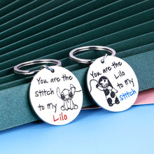 Load image into Gallery viewer, Friendship Gift for Best Friend BFF Birthday Valentines Day Gifts for Women Teen Girl Boys Matching Keychain 2021 Graduation Long Distance Gifts for Female Male Friends Christmas Lilo and Stith Gift
