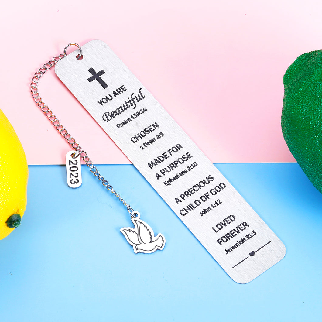 Christian Bookmark Gifts for Women Valentine Inspirational Religious Gifts for Teen Girls Boys Baptism Catholic Christmas Graduation Birthday Gifts for Best Friends Sister Female Spiritual Gift