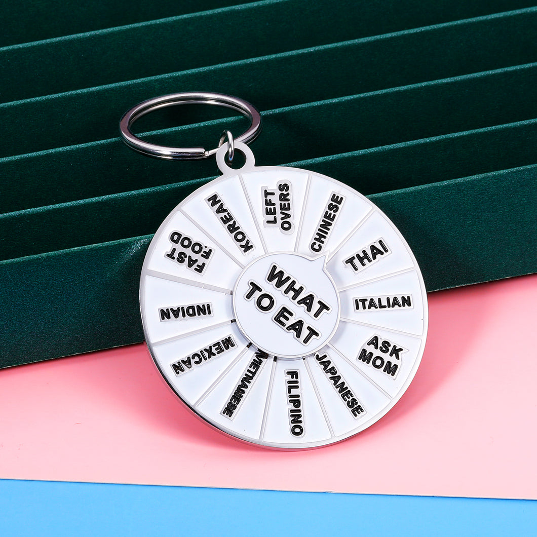 Funny Foodie Decision Maker Game Gift Valentines Game Wheel for Coworker Colleague Employee What to Eat Dinner Pin Christmas Birthday Interactive Pin for Couple Son Daughter Sister Best Friend