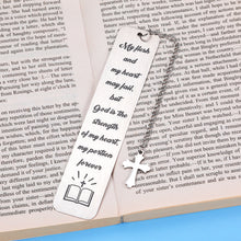 Load image into Gallery viewer, Christian Gifts for Women Inspirational Religious Bookmark Faith Gift for Daughter Son Godchild Book Lover Birthday Christmas Baptism Easter Church Bulk Book Mark for Girls Boys Friend Sister
