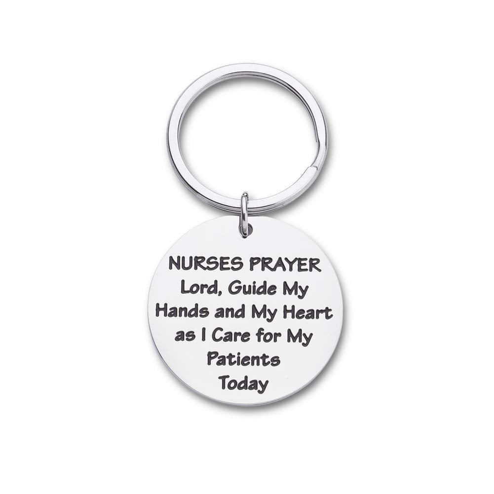 Nurse Gifts Nurse Keychains for Women Men Nurses Prayer Key Chain for Nursing Students RN Nurses Graduation Nurse Practitioner Female Medical Students Gift for Her Him