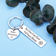 Load image into Gallery viewer, Coworker Retirement Leaving Keychain Gifts for Women Men 2020 Colleagues Going Away Thank You Gift for Boss Coach Leader Mentor Goodbye Farewell Keyring for Nurse Doctor Firefighter Christmas
