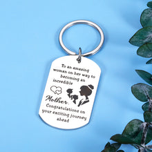 Load image into Gallery viewer, Congratulations Gifts for Women Mom to Be Gift New Mom Keychain Pregnancy Announcement First Time Mom Gift Baby Announcement Mother Gift Jewelry Gift for Her
