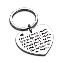 Load image into Gallery viewer, Thank You Gift for Women Men Birthday Christmas Keychain Office Appreciation Gifts for Coworker Boss Valentine Mothers Father Day Family Gift for Mom Dad from Daughter Son Friendship for Best Friend
