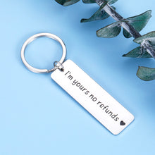 Load image into Gallery viewer, Funny Anniversary Birthday Gifts keychain for Boyfriend Husband Girlfriend Wife Couple Gift for Him Her Valentines Day Gift Keyring for Men Women Christmas Wedding fiancé fiancée Love You Jewelry
