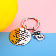 Load image into Gallery viewer, Graduation Gifts Keychain for 2023 Senior Students Women Men Inspirational Class of 2023 Grad Gifts for High School College Graduate Her Him Master Gift for Nurse Medical Mom to Son Daughter Present
