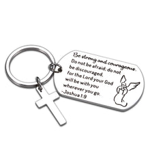 Load image into Gallery viewer, Christian Keychain Inspirational Religious Christmas Gifts for Women Men Friend Easter Graduation Birthday Gift for Kids Son Daughter Teen Boy Girl First Co
