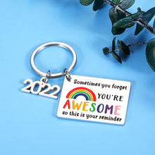 Load image into Gallery viewer, Inspirational Graduation Gifts for Class of 2022 Keychain for Girls Boys Grad Gift Idea for Nurse Middle High School College University Student from Mom Dad Motivational Friendship Jewelry Present
