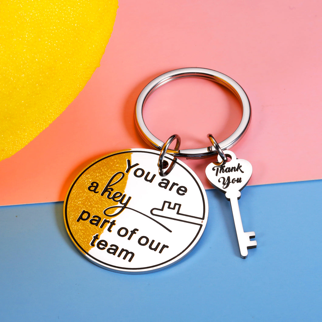 Thank You Gifts Keychain for Employee Coworker Volunteer Going Away Retirement Farewell Leaving Gift for Women Men Lady Boss Friend Supervisor Coach Boss Day Christmas Birthday Keychains Gifts