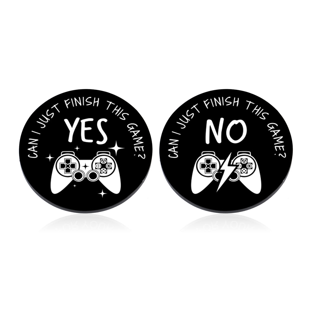Funny Destiny Flip Coin Gift Decision Maker for Game Lover Teen Boys Girls Son Daughter Brother Birthday Christmas Valentines Day Gifts for Gamers Boyfriend Husband Double Sided Novelty Coin