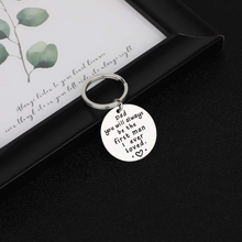 Load image into Gallery viewer, Dad Gifs BIrthday Father Day Keychain from Daughter Son Personalized Keyring Jewelry Christmas Gif for Father in Law Stepdad from Kids Valentines Day Wedding Thanksgiving
