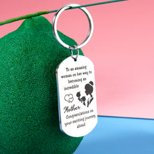 Load image into Gallery viewer, Congratulations Gifts for Women Mom to Be Gift New Mom Keychain Pregnancy Announcement First Time Mom Gift Baby Announcement Mother Gift Jewelry Gift for Her
