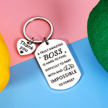 Load image into Gallery viewer, Thank You Boss Gifts Appreciation Keychain Bosses Day for Women Men Boss Lady Leaders PM Mentor Manager Office Gifts Retirement Leaving Going Away Christmas Birthday Present for Him Her Boss
