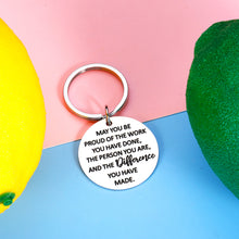 Load image into Gallery viewer, Coworker Leaving Gifts for Women Employee Thank You Gifts Inspirational Keychain for Men Colleague Staff Team Appreciation Present from Boss Leaving Retirement Farewell Going Away Keychain
