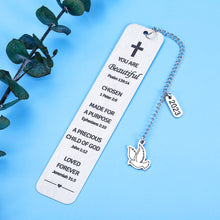 Load image into Gallery viewer, Christian Bookmark Gifts for Women Valentine Inspirational Religious Gifts for Teen Girls Boys Baptism Catholic Christmas Graduation Birthday Gifts for Best Friends Sister Female Spiritual Gift
