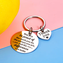 Load image into Gallery viewer, Coworker Employee Appreciation Gifts Thank You Keychain for Women Men Office Staff Colleague Boss Leader Retirement Farewell Appreciation Pendant Teacher Coach Nurses Proud of You Gifts for Her Him
