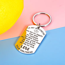 Load image into Gallery viewer, Boyfriend Gifts from Girlfriend Valentines Day Keychain for Him Men Soulmate To My Boyfriend I Love You Couple Gift for Christmas Birthday Thanksiving New Boyfriend Present from Girlfriend
