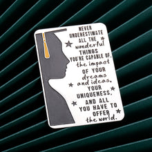 Load image into Gallery viewer, Wallet Insert Graduation Card Gifts 2021 for Him Her Seniors Students Inspirational Gift for College High School Graduates Wallet Card Medical Nurses Student Grad Gifts for Women Men Kids Daughter Son
