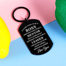 Load image into Gallery viewer, Bosses Leaders Appreciation Gifts Keychain for Men Women Boss Day Thank You Boss Lady Mentor Manager PM Retirement Leaving Going Away Farewell Supervisor Christmas Birthday Present for Female Male
