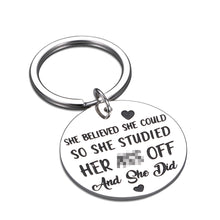 Load image into Gallery viewer, Inspirational Christmas Graduation Keychain Gifts for Her Women Teen Girls High School College Grads Motivational Best Friend BFF Gifts for Sister Nurse Daughter Niece Birthday Celebration Gift
