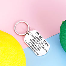 Load image into Gallery viewer, Valentines Day Keychain Gift for Him Men Husband Birthday Christmas Anniversary Couples Gifts Keyring for Boyfriend Hubby Fiancé Groom from Girlfriend Wife Wifey Wedding I Love You Gift to My Man
