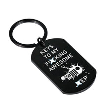 Load image into Gallery viewer, Funny Jep Car Lover Gift SUV Keychain for Christmas Men Women Car Enthusiast Wrangler Gift Accessories for Husband Dad Son Boys Best Friend Birthday Gift for Car Owner Boyfriend Stocking Stuffers Him
