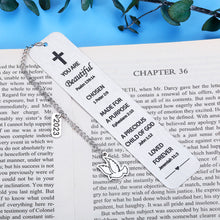 Load image into Gallery viewer, Christian Bookmark Gifts for Women Valentine Inspirational Religious Gifts for Teen Girls Boys Baptism Catholic Christmas Graduation Birthday Gifts for Best Friends Sister Female Spiritual Gift
