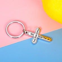 Load image into Gallery viewer, Christian Gifts Keychain for Women Men Baptism Catholic Religious Inspirational Christmas Stocking Stuffers Birthday Easter Present for Girls Boys Teen Sister Brother Daughter Son Cross Faith Pendant
