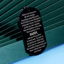 Load image into Gallery viewer, New Dad Gifts for First Time Dads Daddy to Be Keychain Pregnancy Baby Announcement Gifts for Men Him Fathers Day New Parent Soon to Be Dad Gifts from New Mommy Birthday Christmas Valentines Present
