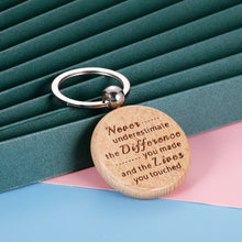 Load image into Gallery viewer, Keychain for Coworker Leaving Retirement Employee Appreciation Farewell Goodbye Thank You Office Team Gifts Stocking Stuffers for Colleague Friends Teacher Nurse Social Worker Women Men Birthday
