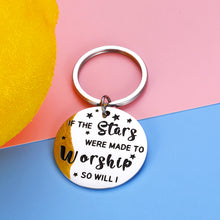 Load image into Gallery viewer, Inspirational Christian Keychain Religious Gifts for Women Men Birthday Christmas Easter Prayer Gift for Adults Kids Girl Boys Bible Verse Faith Worship Key Chain So will I Hillsong United Him Her
