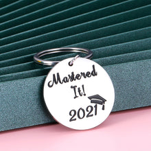 Load image into Gallery viewer, Class of 2021 Graduation Gifts Keychain for Him Her Senior High School College Gift for Graduates Women Men 2021 Masters Nurses Medical Student Keyring for Son Daughter from Mom Dad Graduation Present
