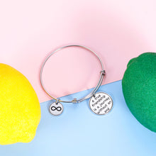 Load image into Gallery viewer, Friendship Gift for Best Friend BFF Sister Women Bracelet for Birthday Christmas Long Distance Relationship Gift for Her Teen Girls Graduation Bangle Jewelry A True Friendship is A Journey Without End
