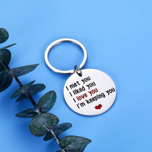 Load image into Gallery viewer, I Love You Couple Gifts for Boyfriend Girlfriend Keychain Valentines Day Anniversary Present for Women Men Husband from Wife Birthday Christmas Gift for Fiancé Groom Wedding Stocking Stuffers Him Her
