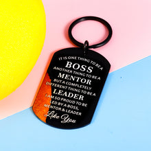 Load image into Gallery viewer, Bosses Leaders Appreciation Gifts Keychain for Men Women Boss Day Thank You Boss Lady Mentor Manager PM Retirement Leaving Going Away Farewell Supervisor Christmas Birthday Present for Female Male
