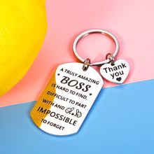Load image into Gallery viewer, Thank You Boss Gifts Appreciation Keychain Bosses Day for Women Men Boss Lady Leaders PM Mentor Manager Office Gifts Retirement Leaving Going Away Christmas Birthday Present for Him Her Boss
