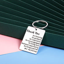 Load image into Gallery viewer, Thank You Keychain Boss Gift for Office Men Women Lady Bosses Mentor Teacher Appreciation Retirement Farewell Coworker Leaving Gifts Christmas Birthday Present for Him Her Leader Supervisor Superior
